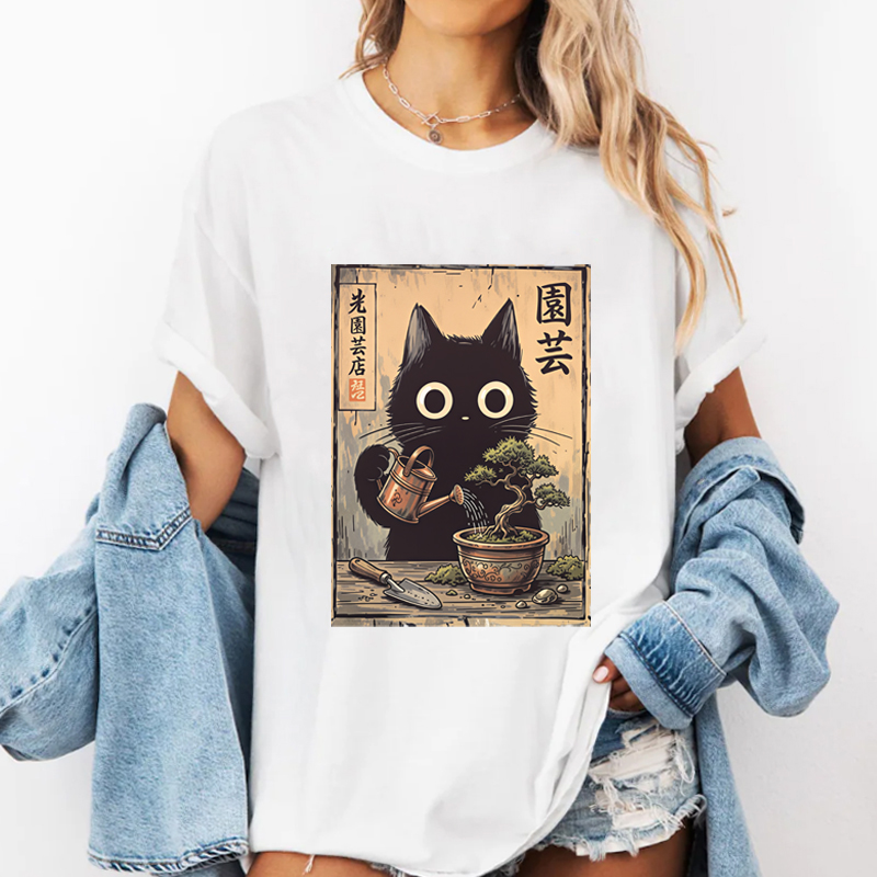 T-shirt Bonsai Black Cat, styl - Bonsai Garden China avis et prix