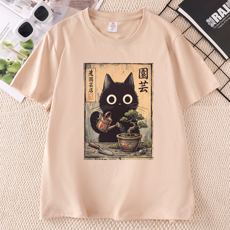 T-shirt Bonsai Black Cat, styl - Bonsai Garden China avis et prix