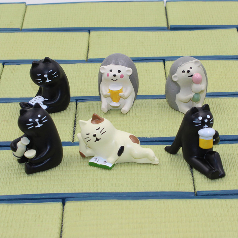 Decole chat noir ours hérisson - Bonsai Garden Japan avis et prix