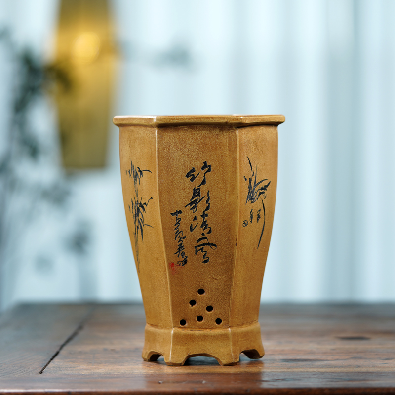 Pot à bonsaï hexagonal en céra - Bonsai Garden China avis et prix