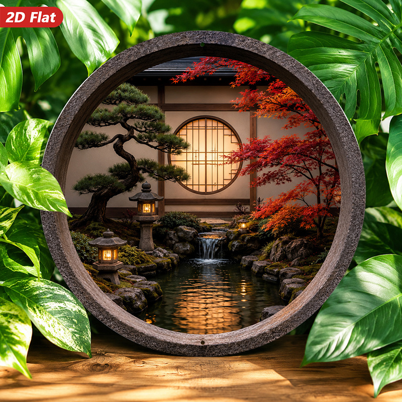Décoration murale en métal ron - Bonsai Garden Wall avis et prix